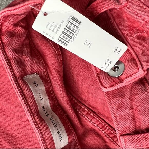 NWT Anthropologie Pilcro & The Letterpress High-Rise Slim Ankle Denim 26 Skinny - Picture 9 of 10